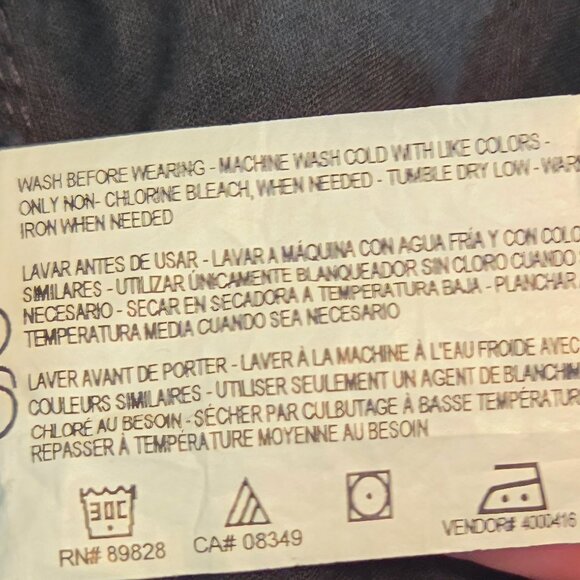 Gloria Vanderbilt “Amanda” Black Classic Fit Jeans, 20W Short, Washed Never Worn - Picture 9 of 10